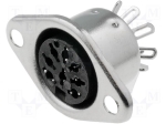 Гнездо 8 DC-111 Socket DIN panel mounting 8P 262° Тип конектор DIN